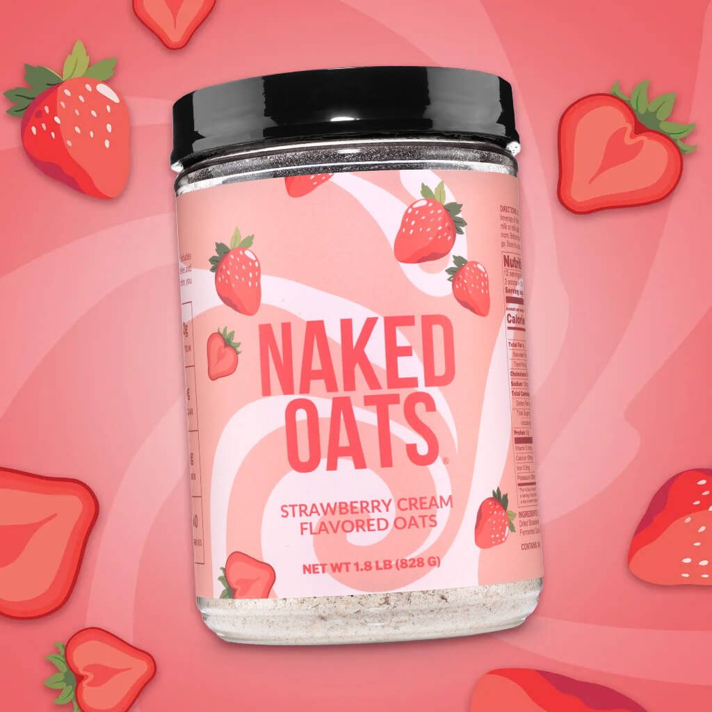 Strawberry Cream Protein Oats - Strawberry Cream for Warm, Convenient Morning Meals