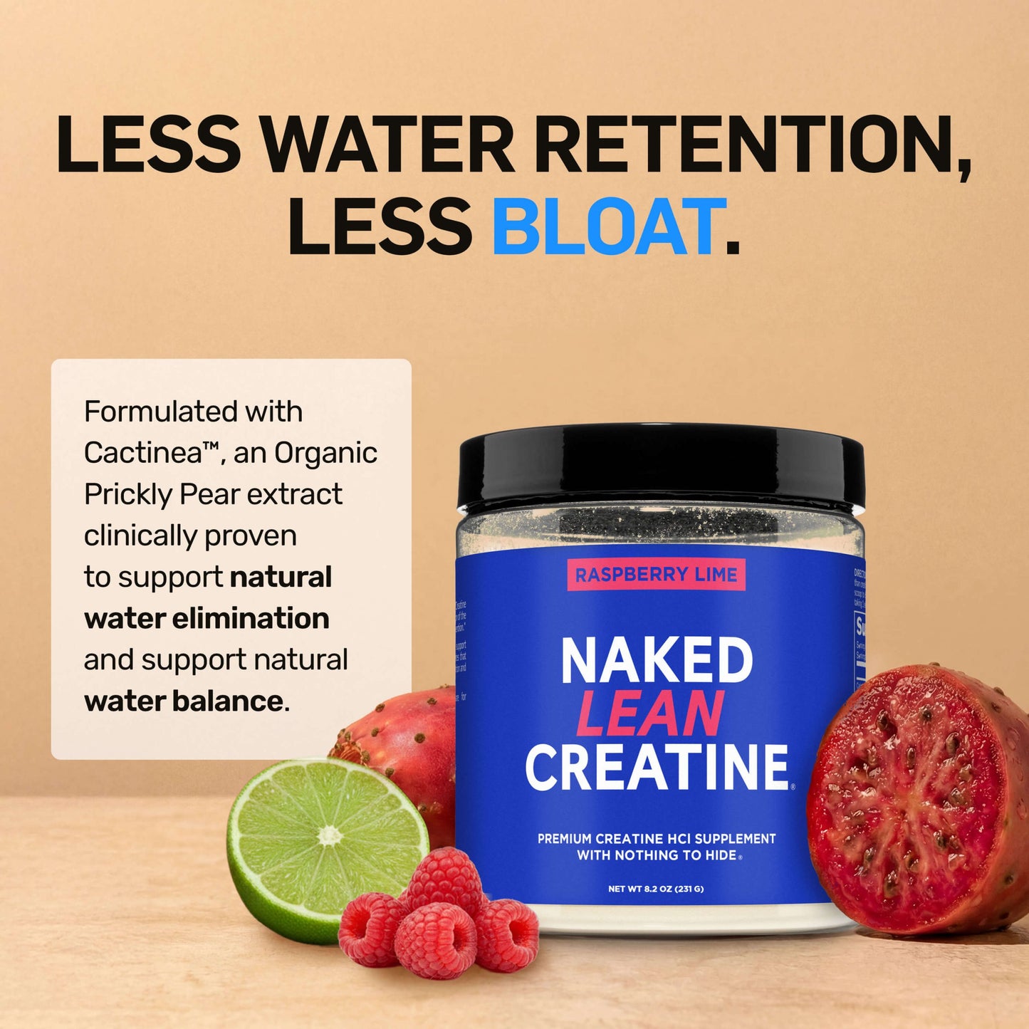 Raspberry Lime Creatine HCl Powder - Raspberry Lime with an Easy-Mix Workout Format