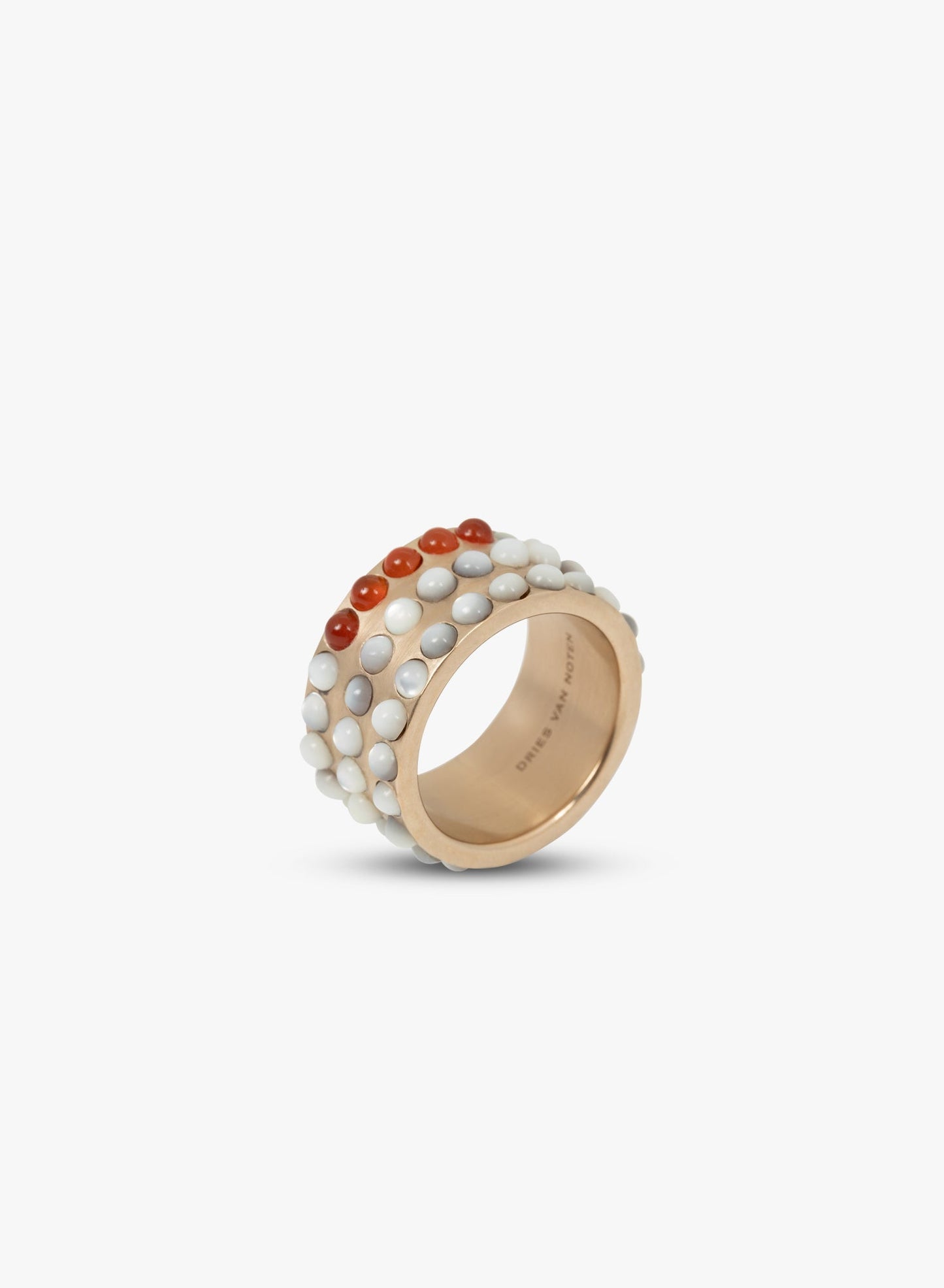 Layered Stone Band Ring