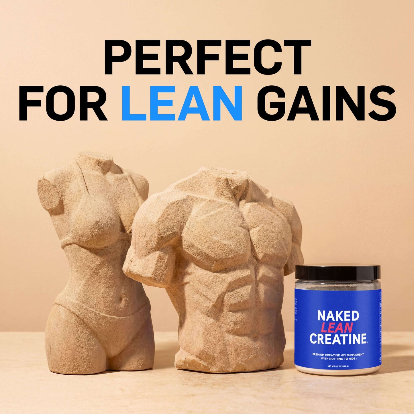 Creatine HCl Powder - Unflavored with an Easy-Mix Workout Format