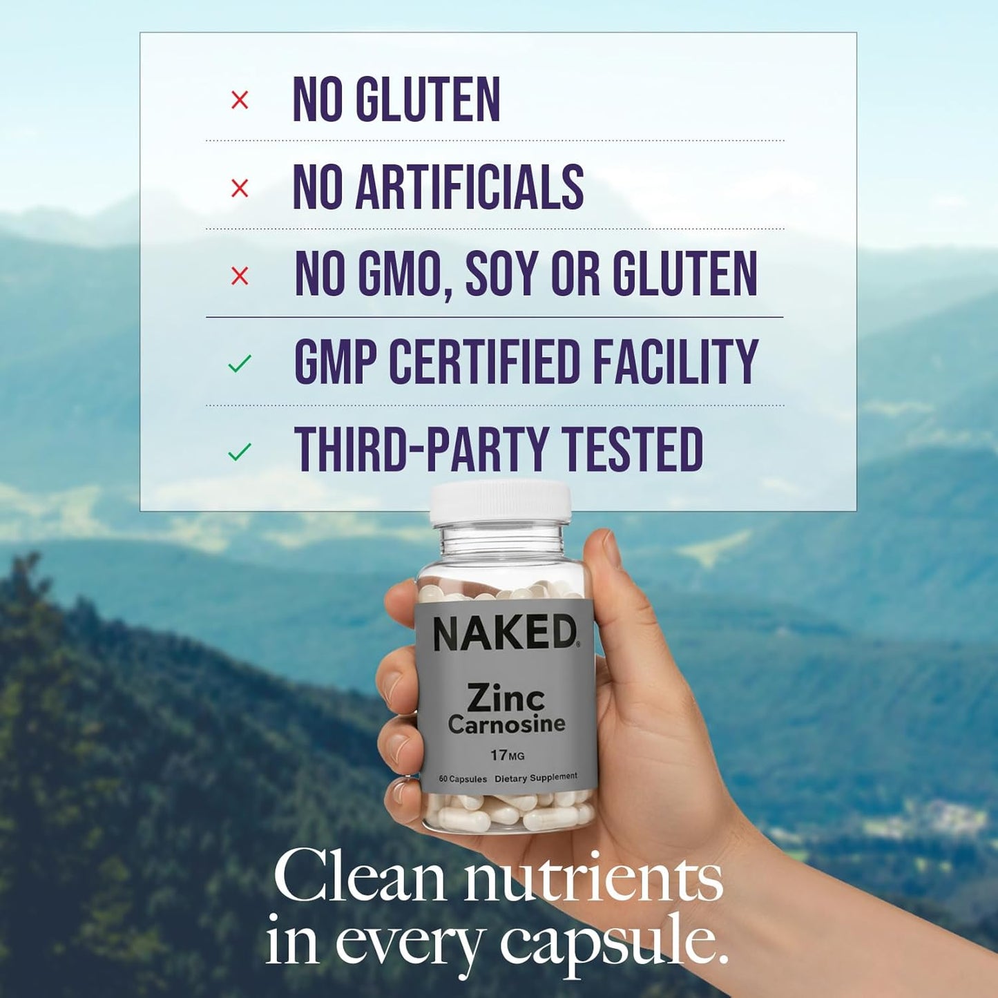 Daily Zinc Supplement - Zinc for Convenient Home or Travel Use