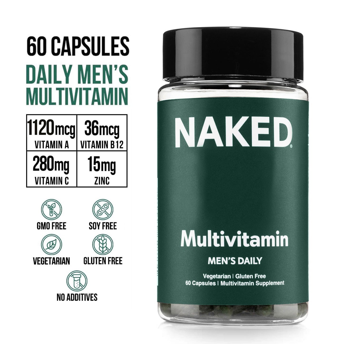 Multivitamin for Men - Men's for Convenient Home or Travel Use