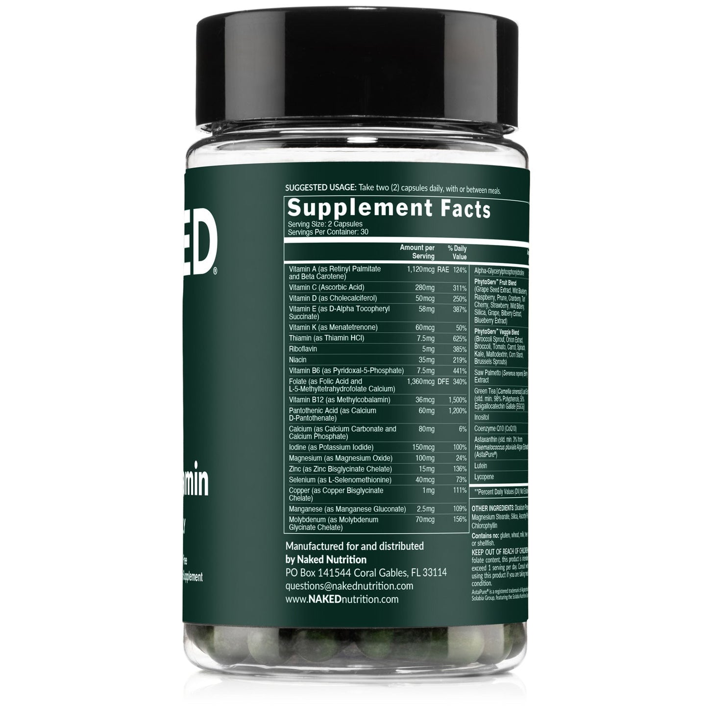 Multivitamin for Men - Men's for Convenient Home or Travel Use