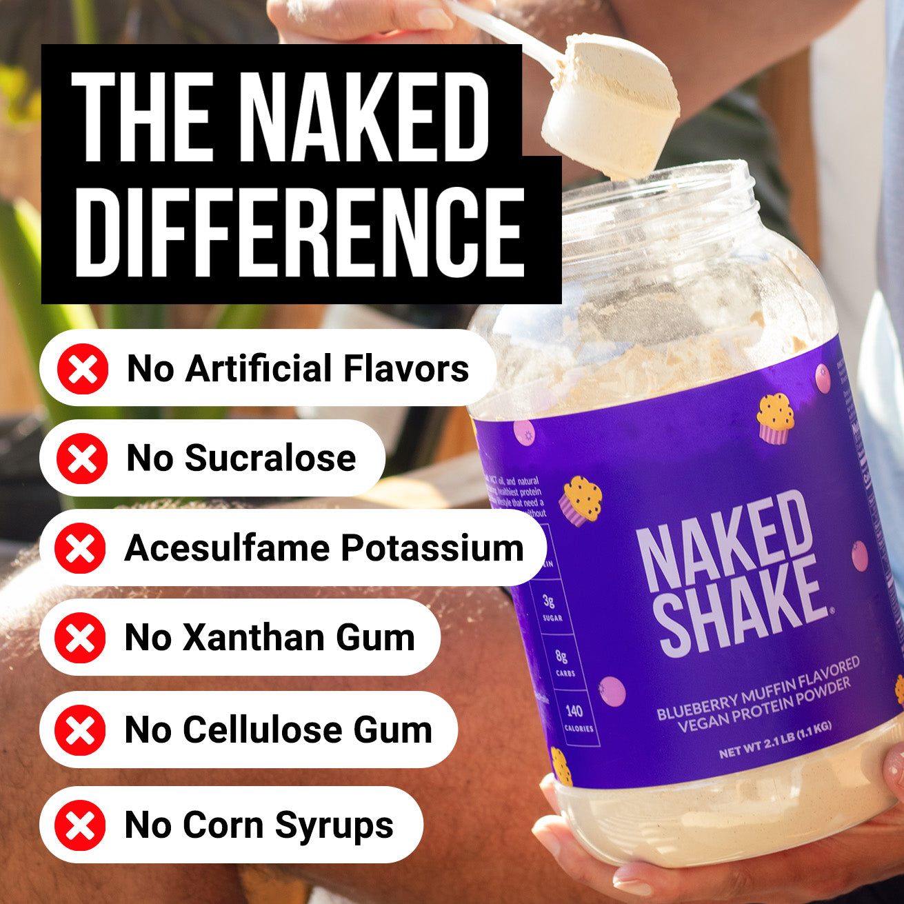 Blueberry Muffin Protein Shake - Blueberry Muffin with a Convenient Shake-Friendly Formula