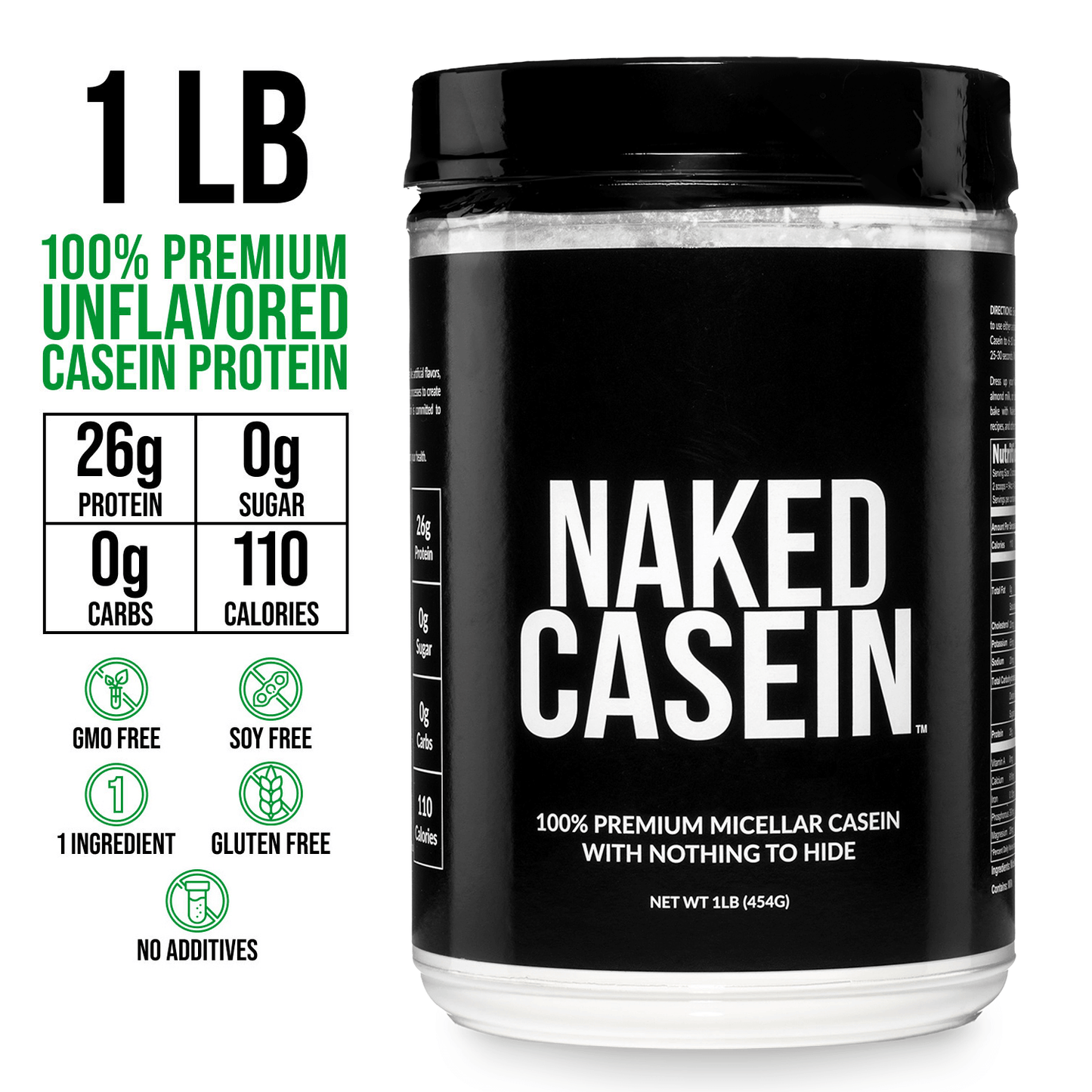 Micellar Casein Protein Powder for Easy Mixing at Home or On the Go