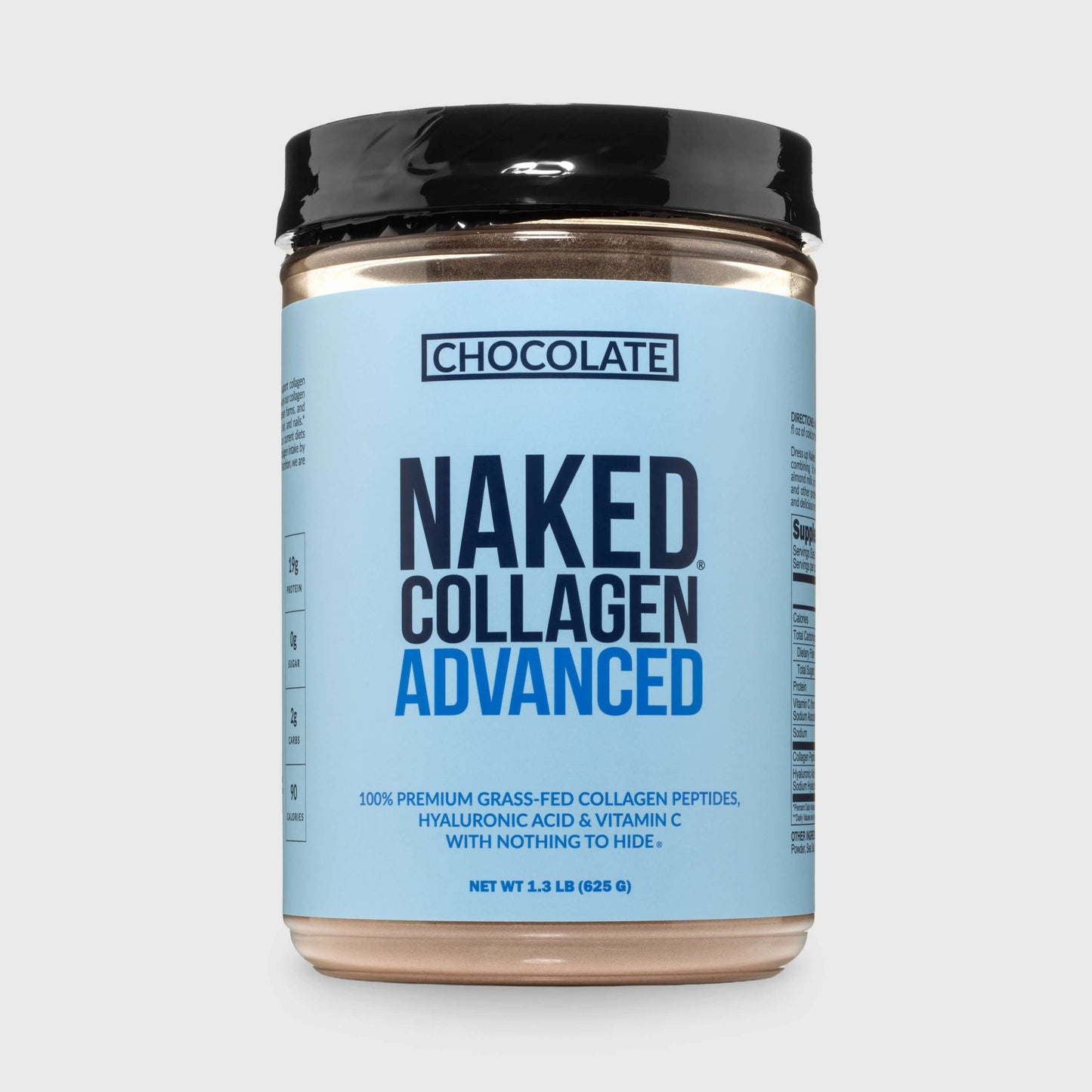 Chocolate Collagen Peptides with Hyaluronic Acid - Chocolate Advanced Collagen Peptides with a Straightforward Collagen Blend