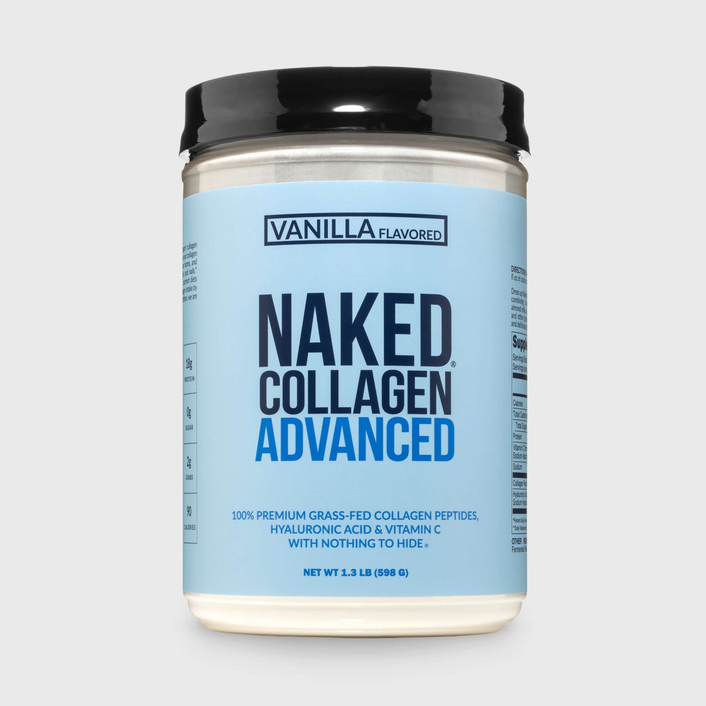 Vanilla Collagen Peptides with Hyaluronic Acid - Vanilla Advanced Collagen Peptides with a Straightforward Collagen Blend