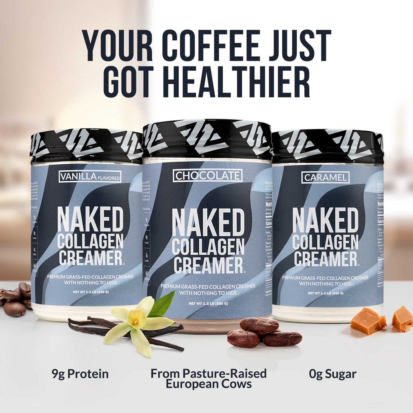 Vanilla Collagen Creamer - Vanilla Collagen Creamer with a Convenient Coffee Protein Blend