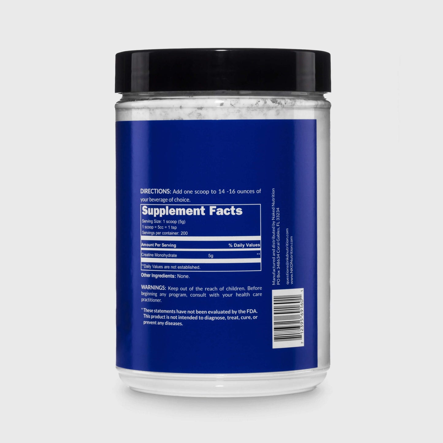 Creatine Monohydrate Powder - Unflavored - Value Size with an Easy-Mix Workout Format