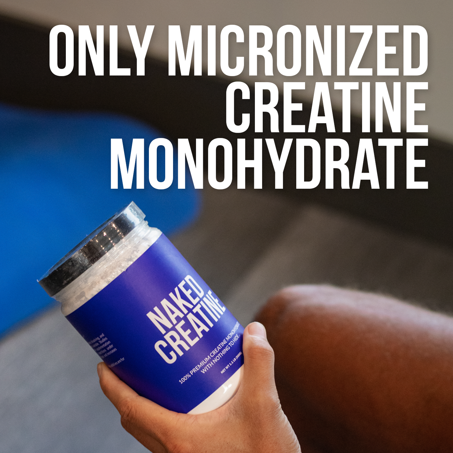 Creatine Monohydrate Powder - Unflavored - Standard Size with an Easy-Mix Workout Format