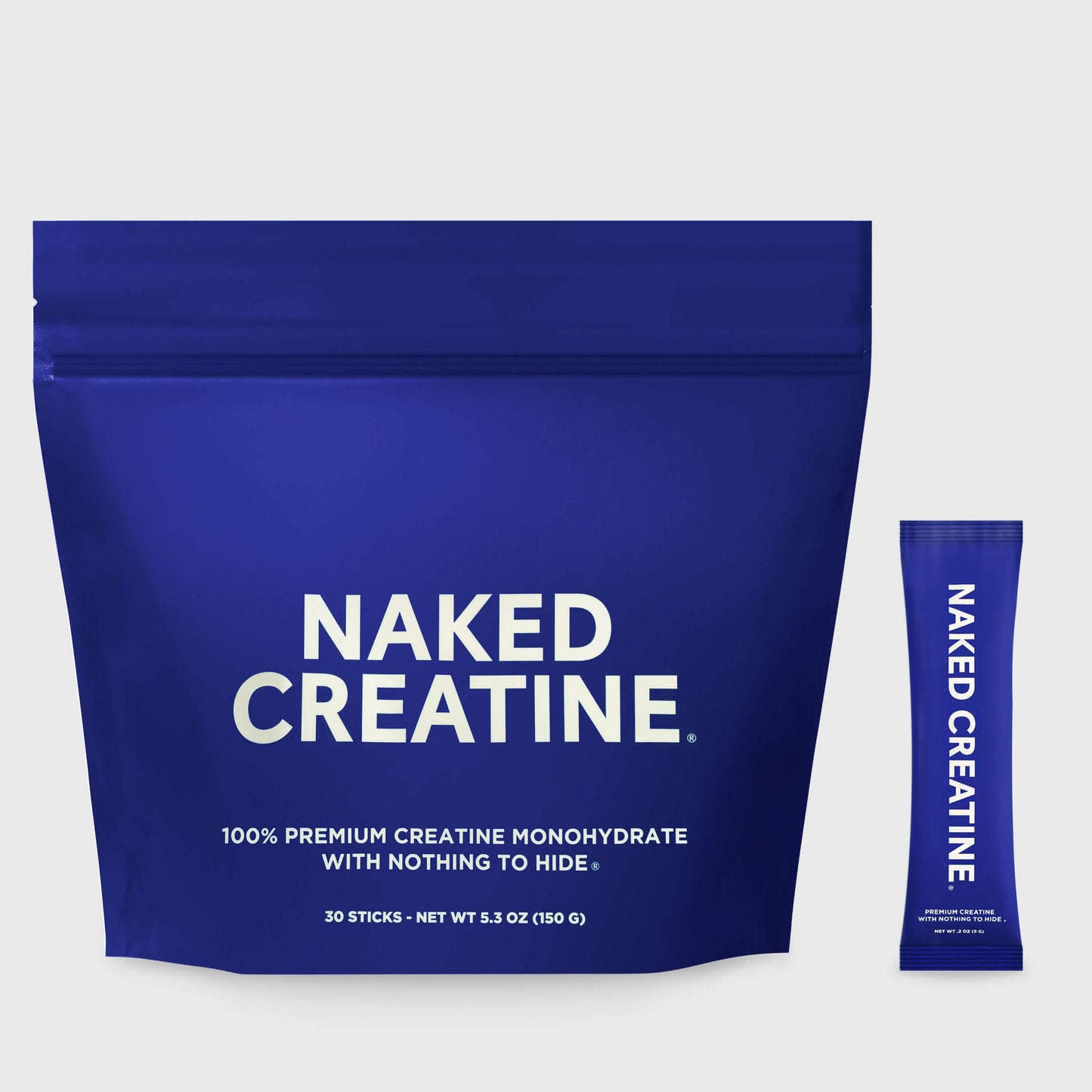 Creatine Travel Packets - Unflavored Sticks with an Easy-Mix Workout Format
