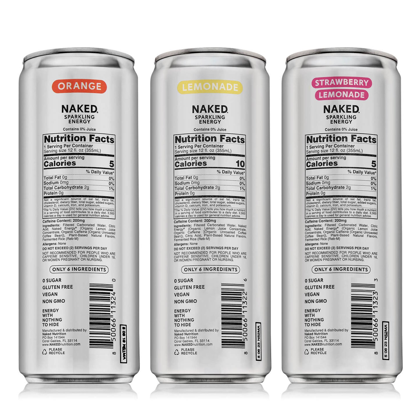 Sparkling Energy Sample Kits - Sample Pack with a Convenient Shake-Friendly Formula