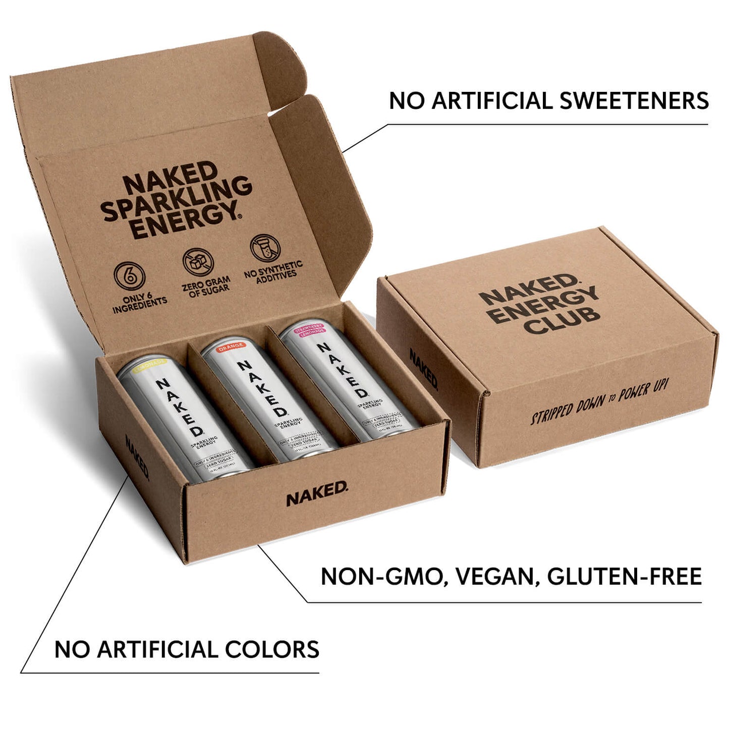 Sparkling Energy Sample Kits - Sample Pack with a Convenient Shake-Friendly Formula
