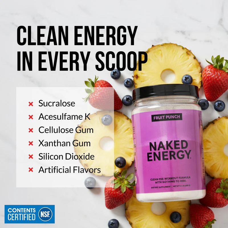 Fruit Punch Pre Workout Supplement - Fruit Punch with an Easy-Mix Workout Format