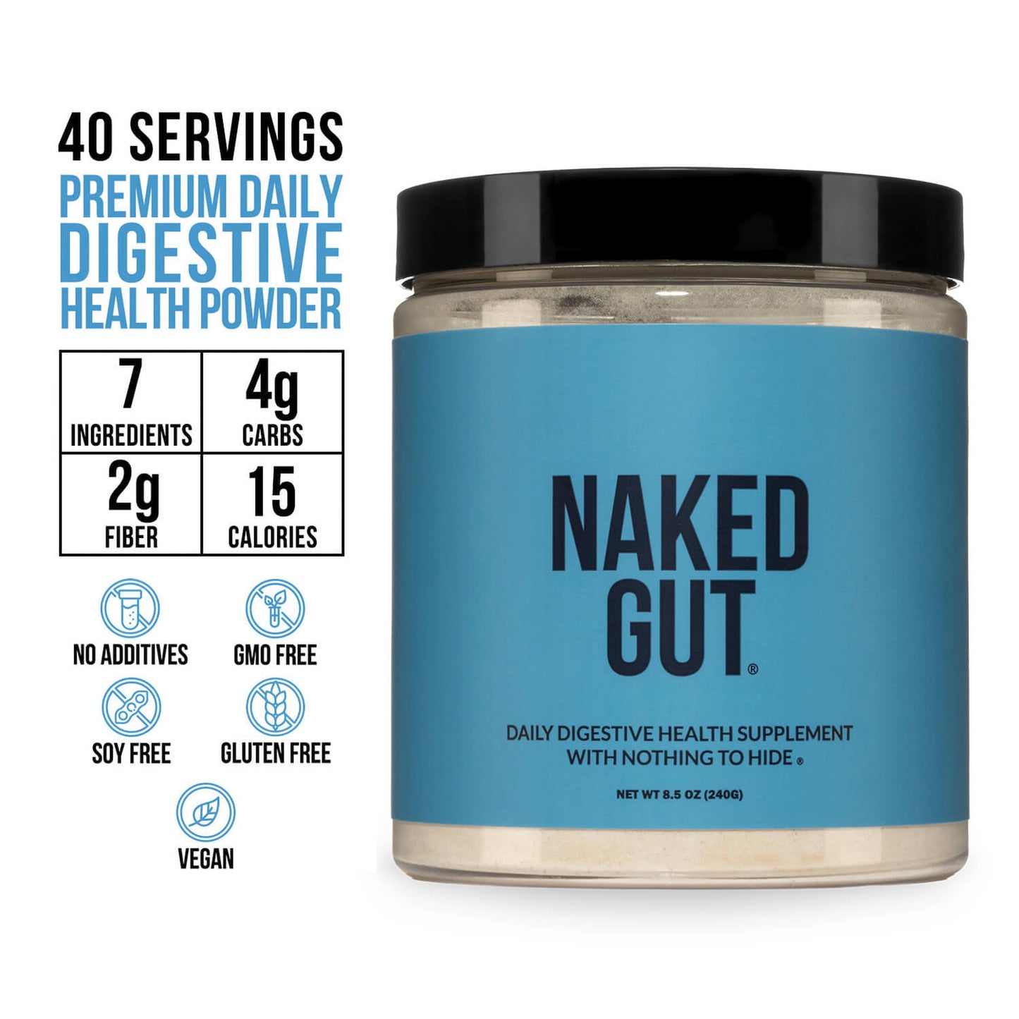 Prebiotic, Probiotic & Fiber Supplement for Easy and Consistent Daily Use