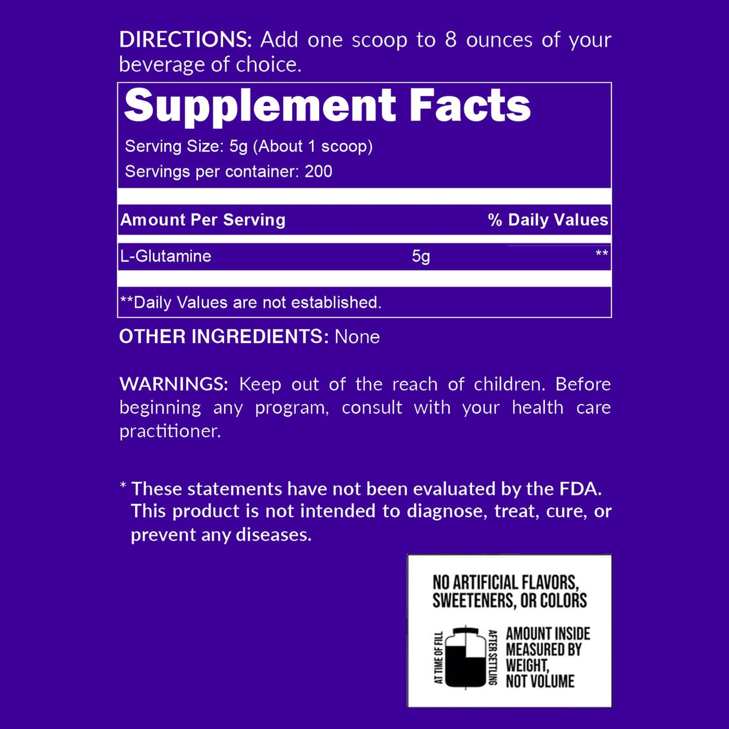 Glutamine Powder - 2.2LB with an Easy-Mix Workout Format
