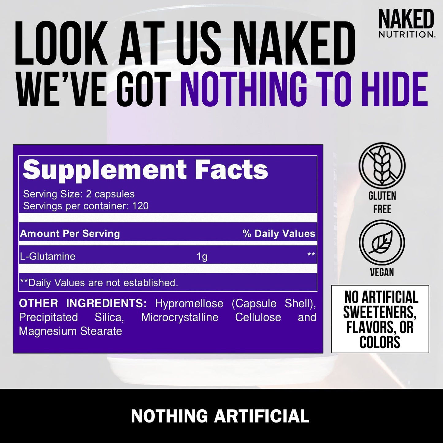 Glutamine Capsules - Capsules with an Easy-Mix Workout Format