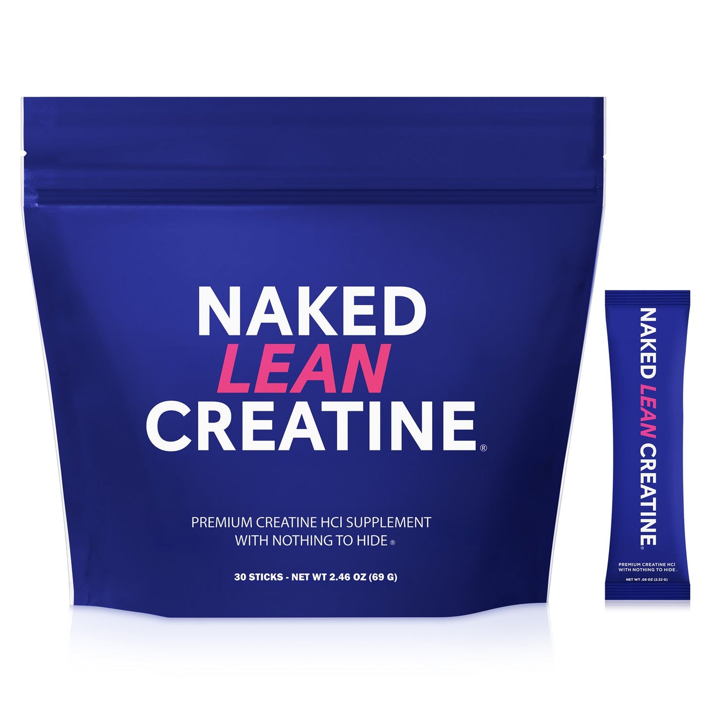 Creatine HCl Travel Packets - Stick Packs with an Easy-Mix Workout Format