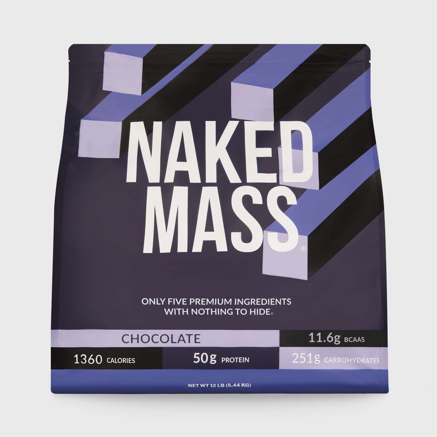 Chocolate Mass Gainer Protein Supplement - Chocolate 12LB with an Easy-Mix High-Calorie Formula