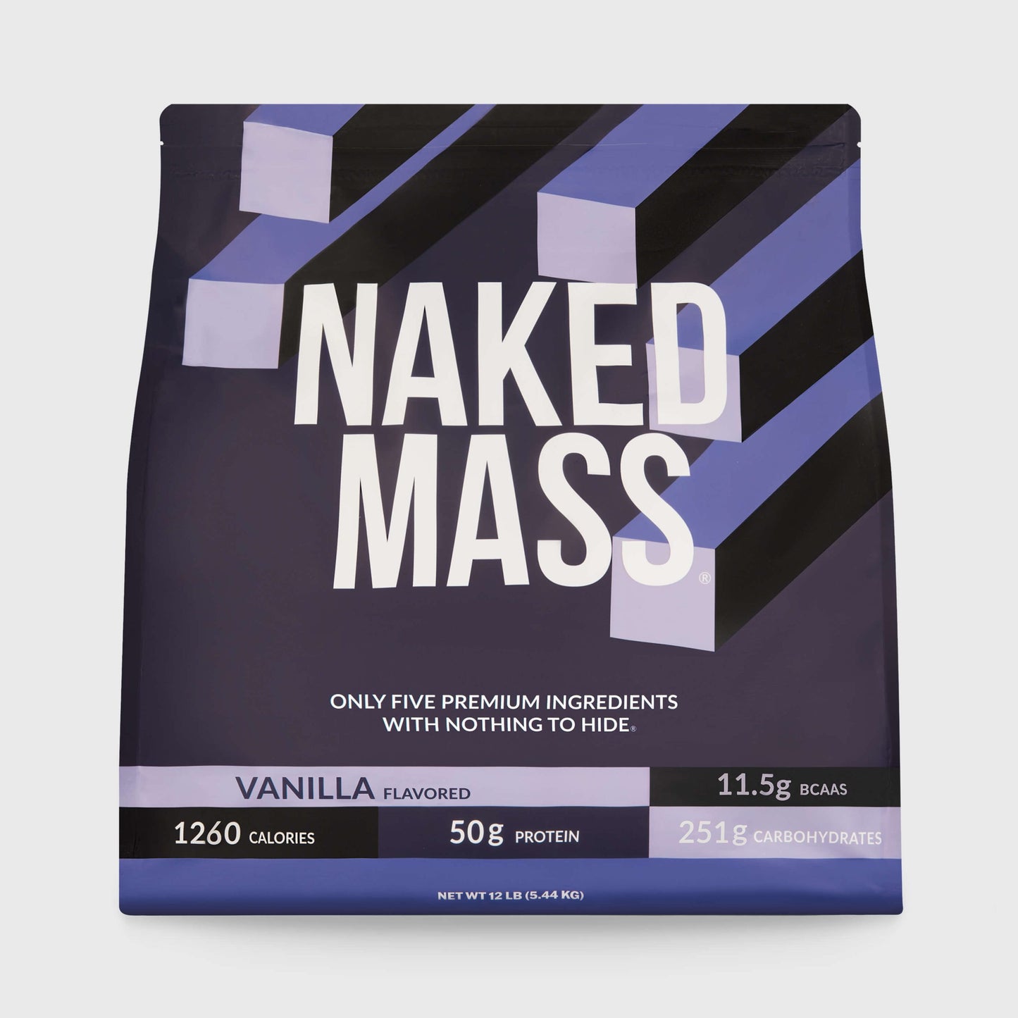 Vanilla Mass Gainer Protein Supplement - Vanilla 12LB with an Easy-Mix High-Calorie Formula