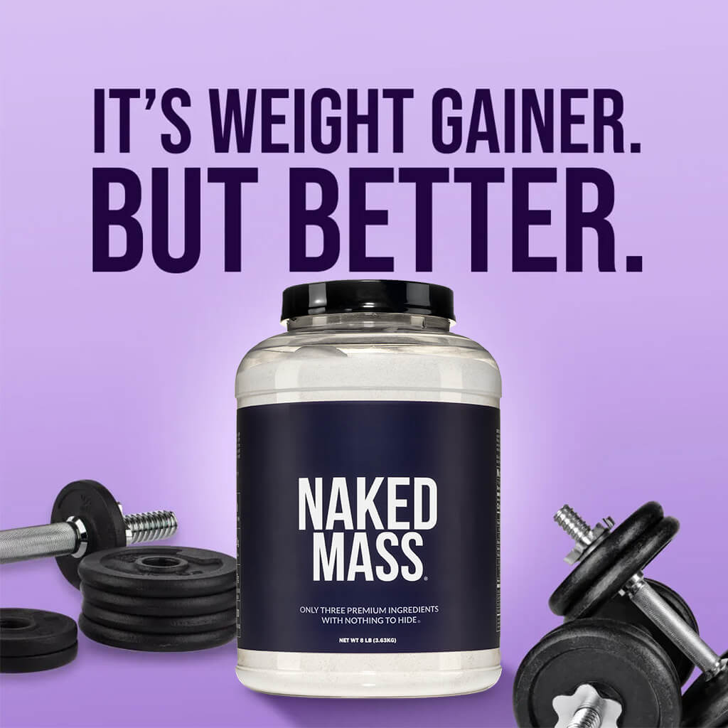 Mass Gainer Protein Supplement - Unflavored with an Easy-Mix High-Calorie Formula