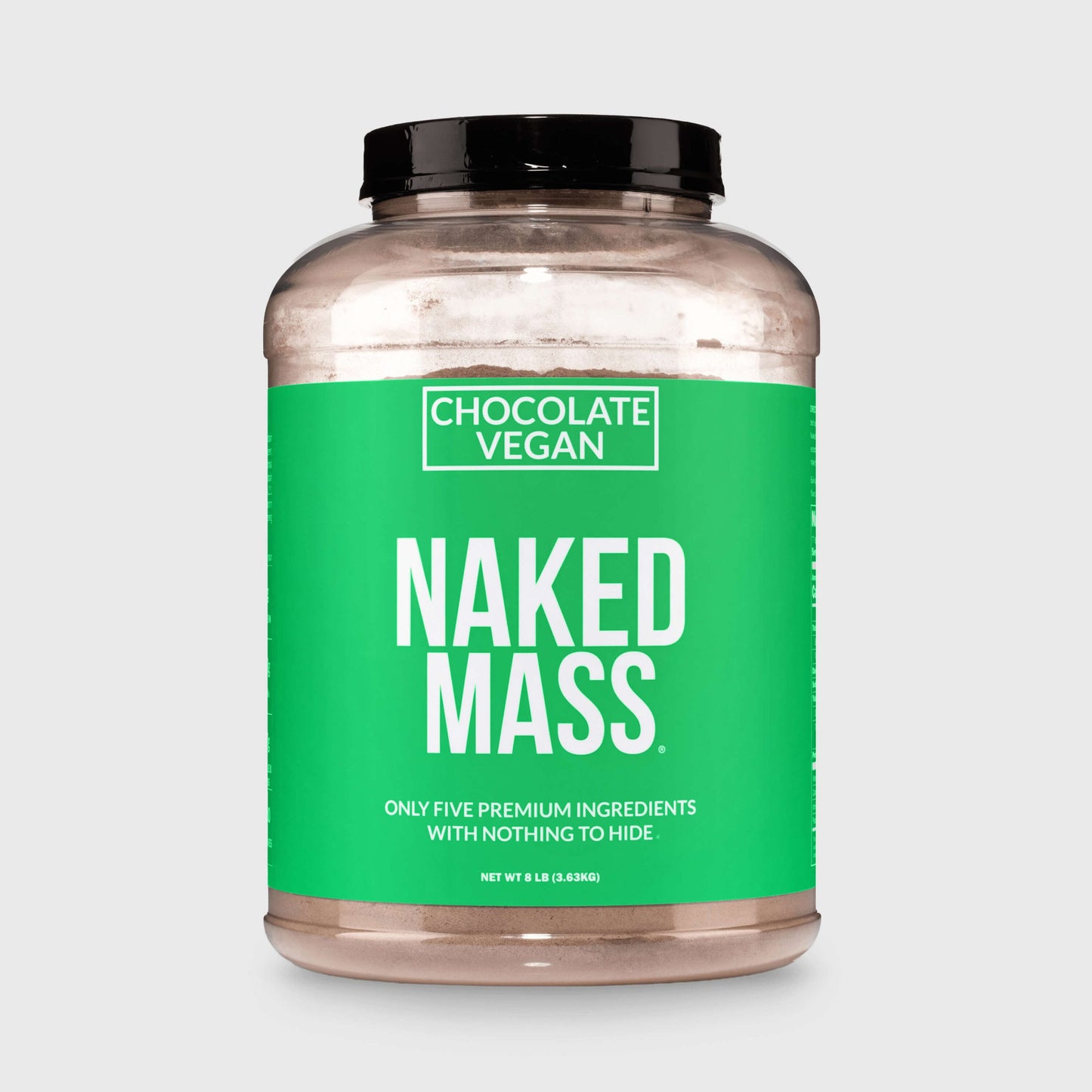Chocolate Vegan Mass Gainer Supplement - Chocolate (Vegan) with an Easy-Mix High-Calorie Formula