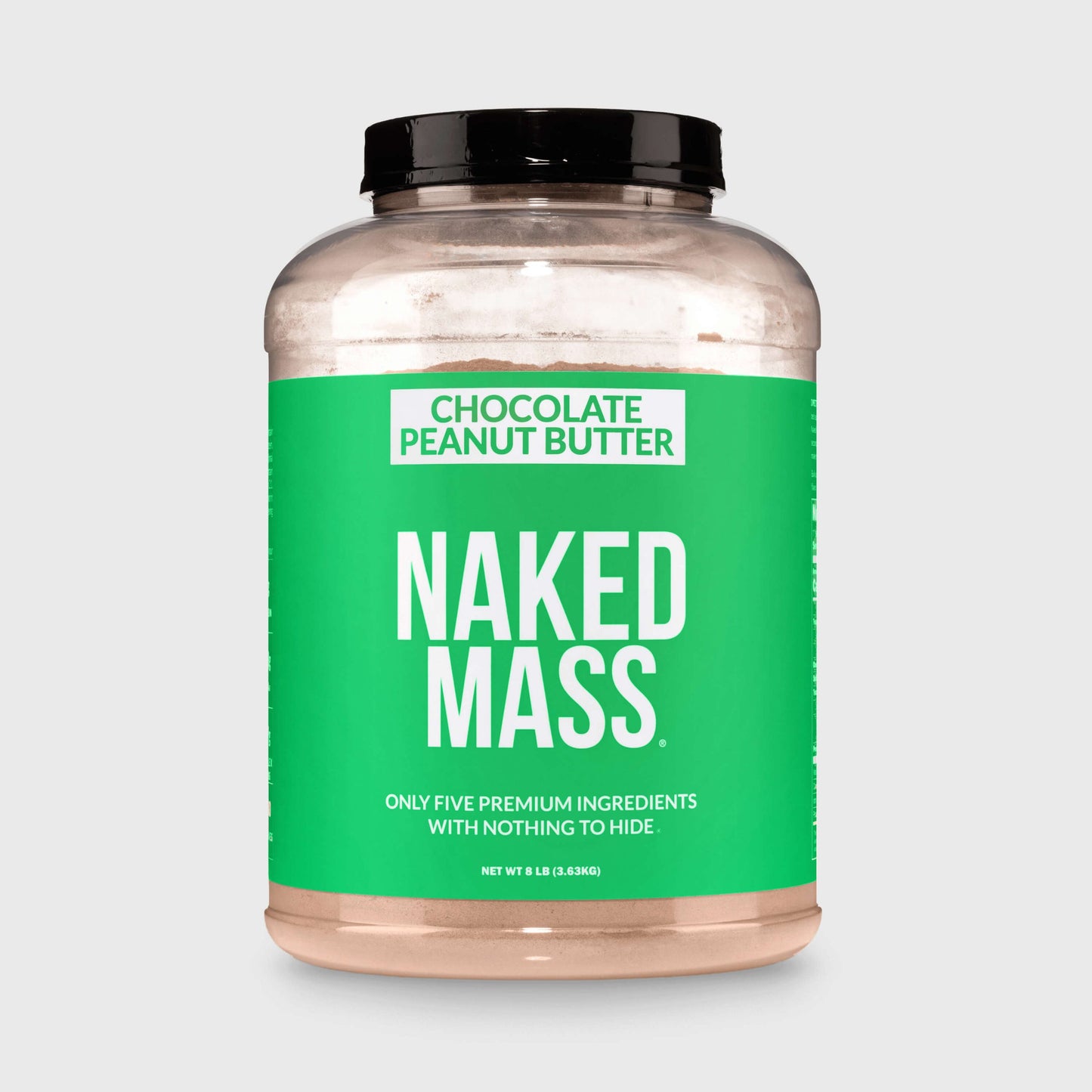 Chocolate Peanut Butter Vegan Mass Gainer Supplement - Chocolate PB (Vegan) with an Easy-Mix High-Calorie Formula