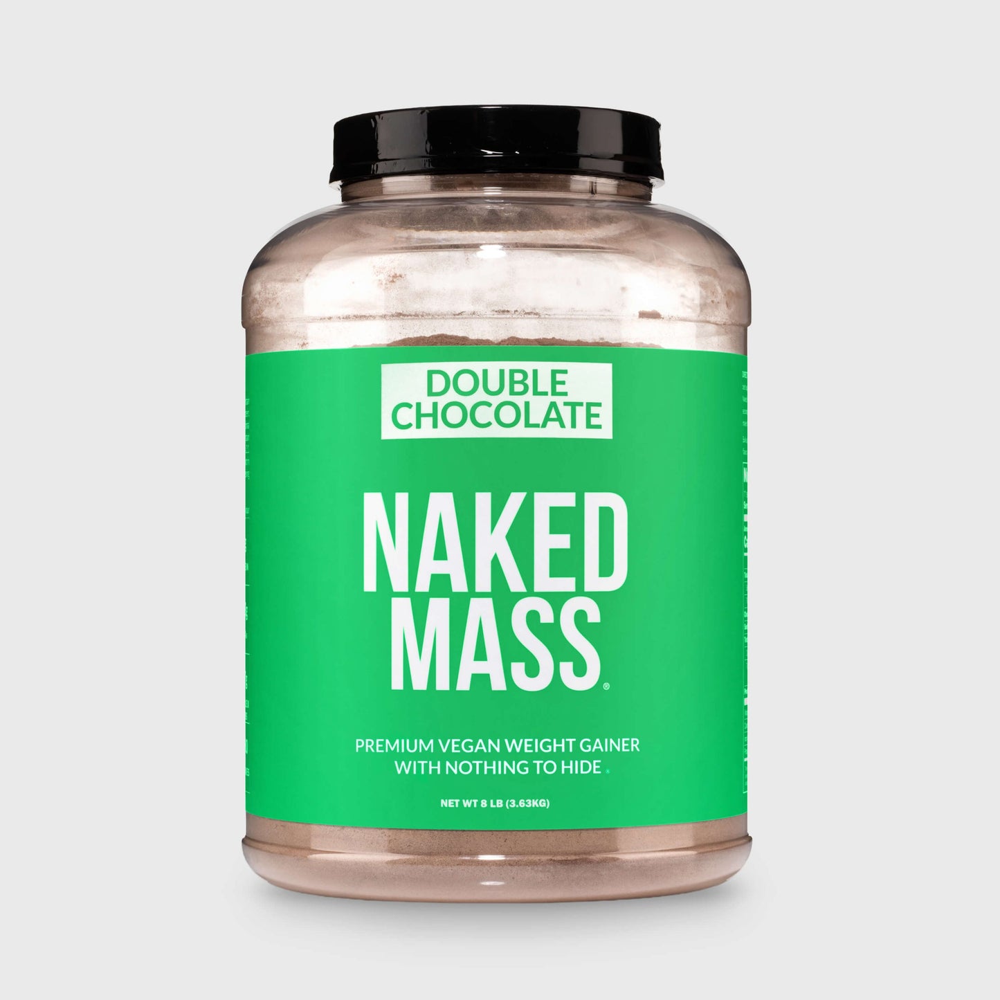 Double Chocolate Vegan Mass Gainer Supplement - Double Chocolate (Vegan) with an Easy-Mix High-Calorie Formula