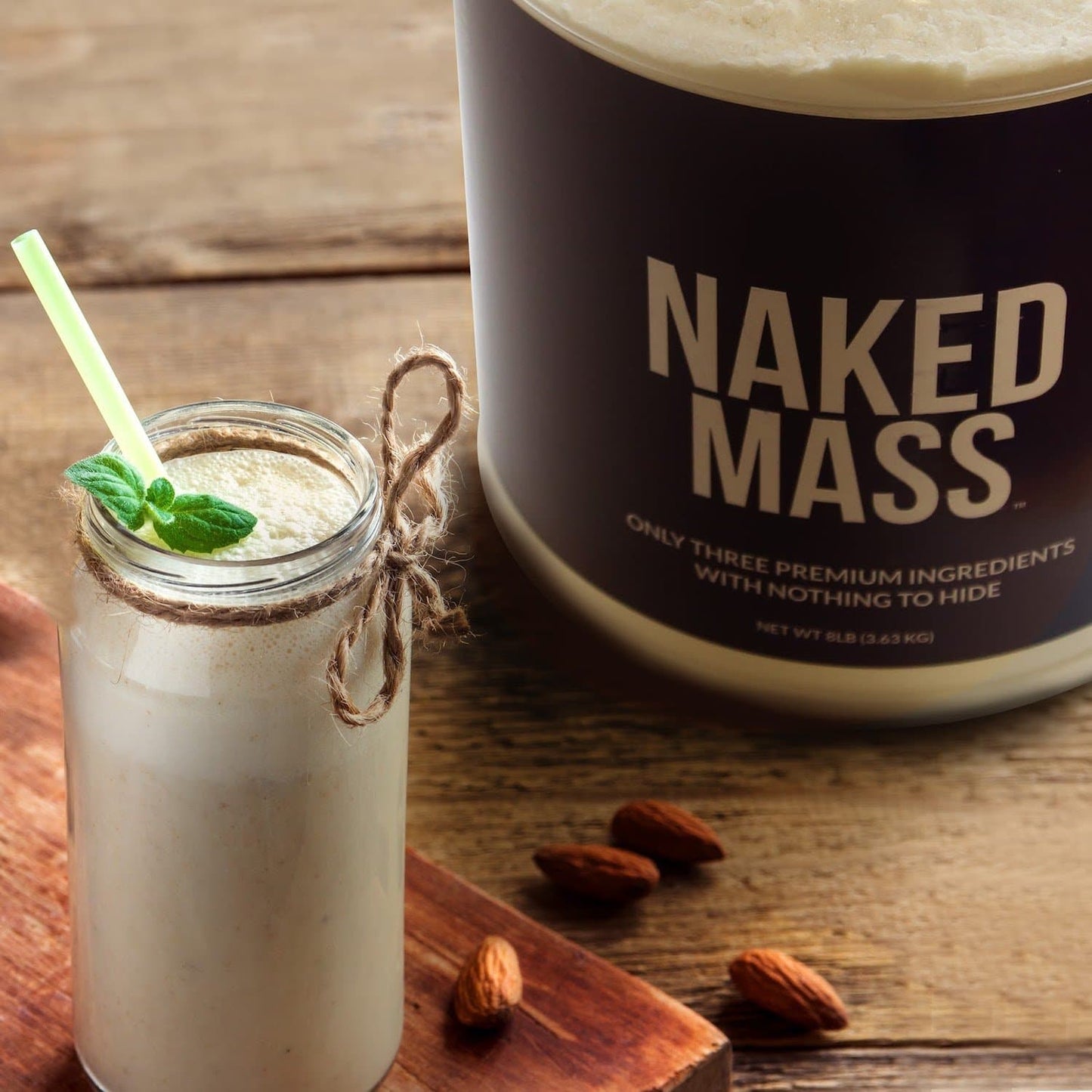 Vanilla Mass Gainer Protein Supplement - Vanilla with an Easy-Mix High-Calorie Formula
