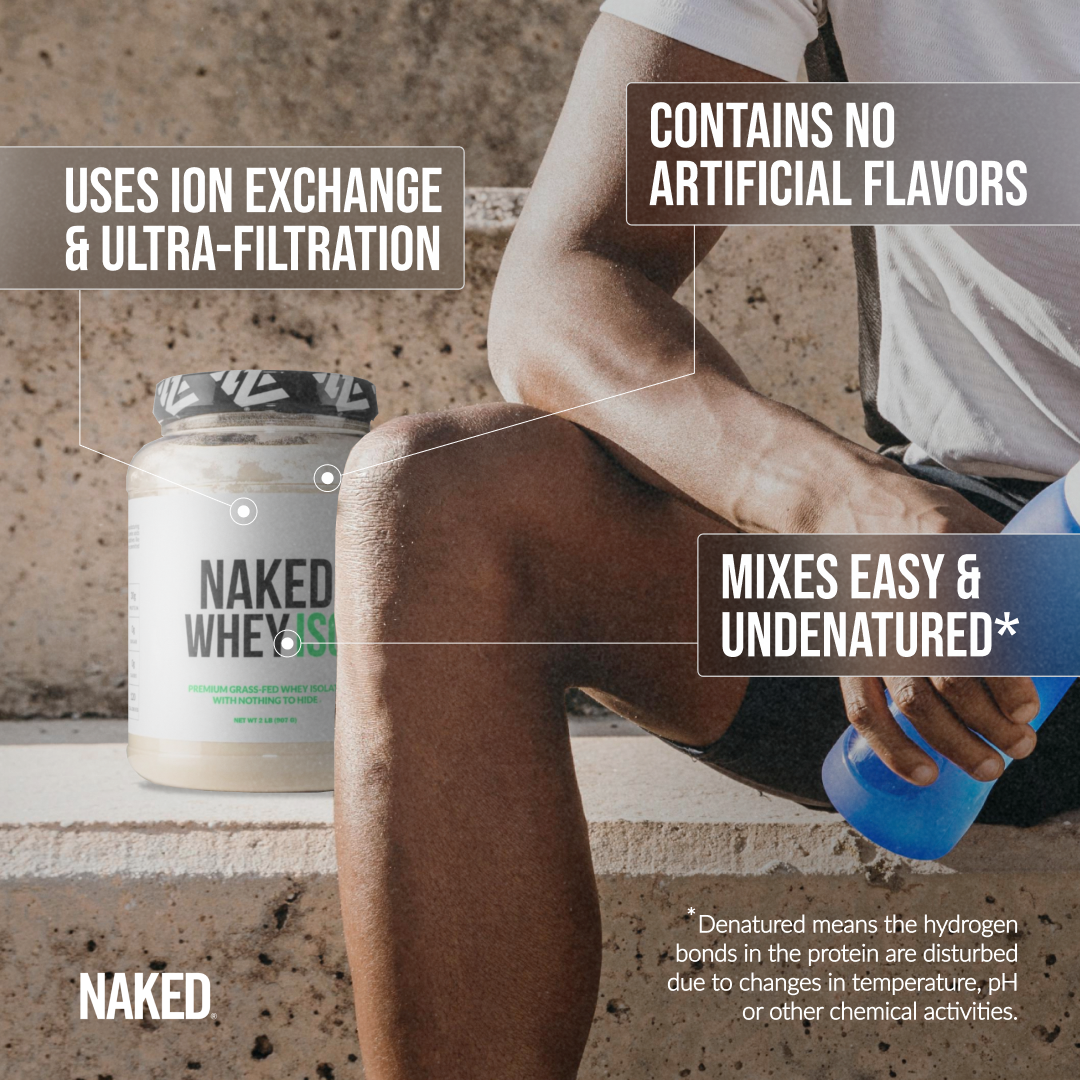 Chocolate Grass-Fed Whey Isolate Protein Powder - Chocolate for Easy Mixing at Home or On the Go