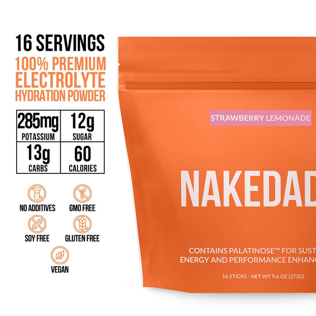 Electrolytes Powder Packets - Strawberry Lemonade - Strawberry Lemonade with a Convenient Single-Serve Format
