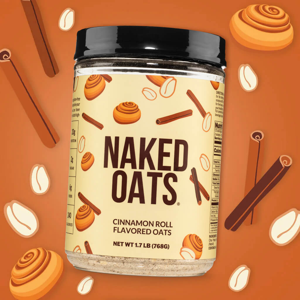 Cinnamon Roll Protein Oats - Cinnamon Roll for Warm, Convenient Morning Meals