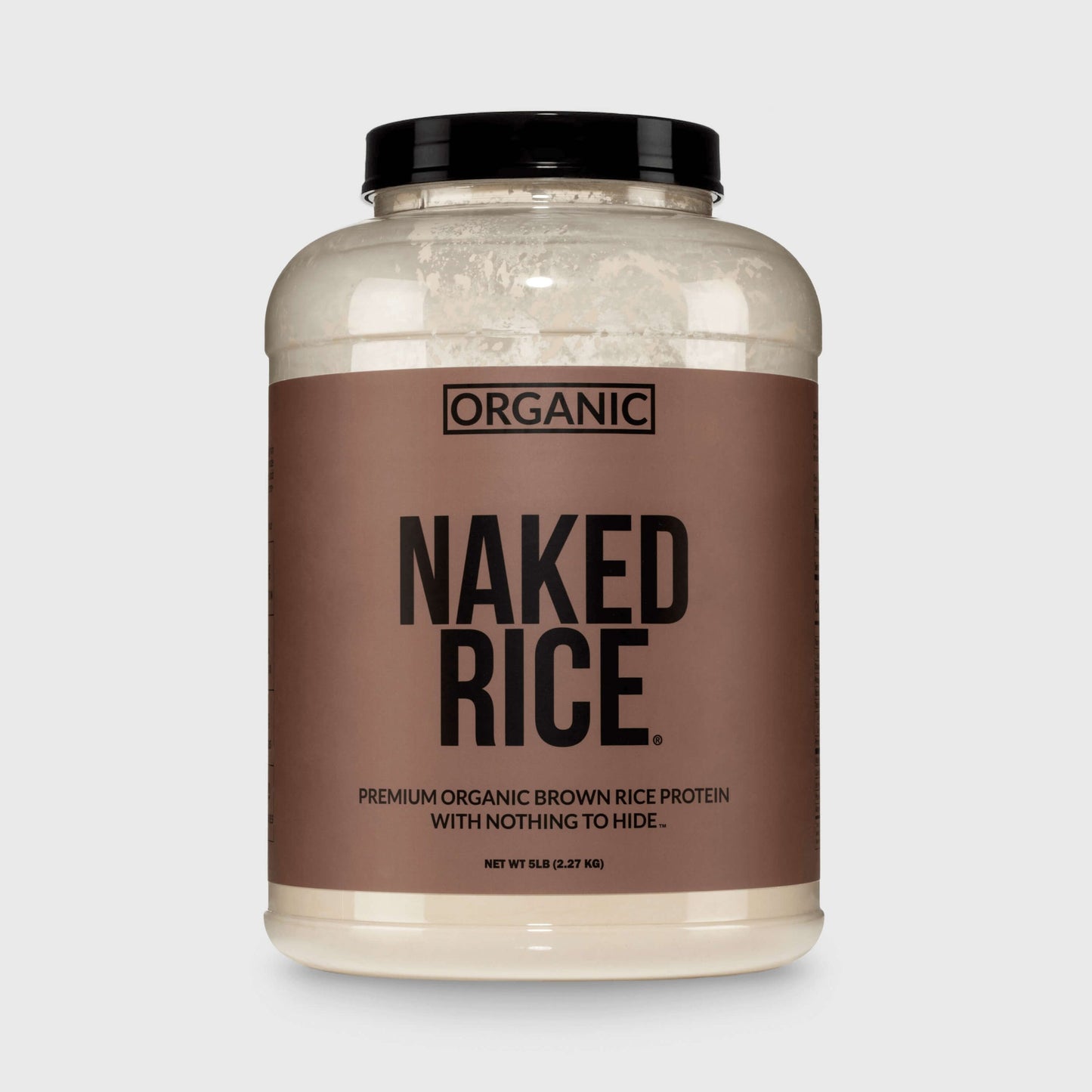 Organic Brown Rice Protein Powder - 5LB Unflavored for Easy Mixing at Home or On the Go