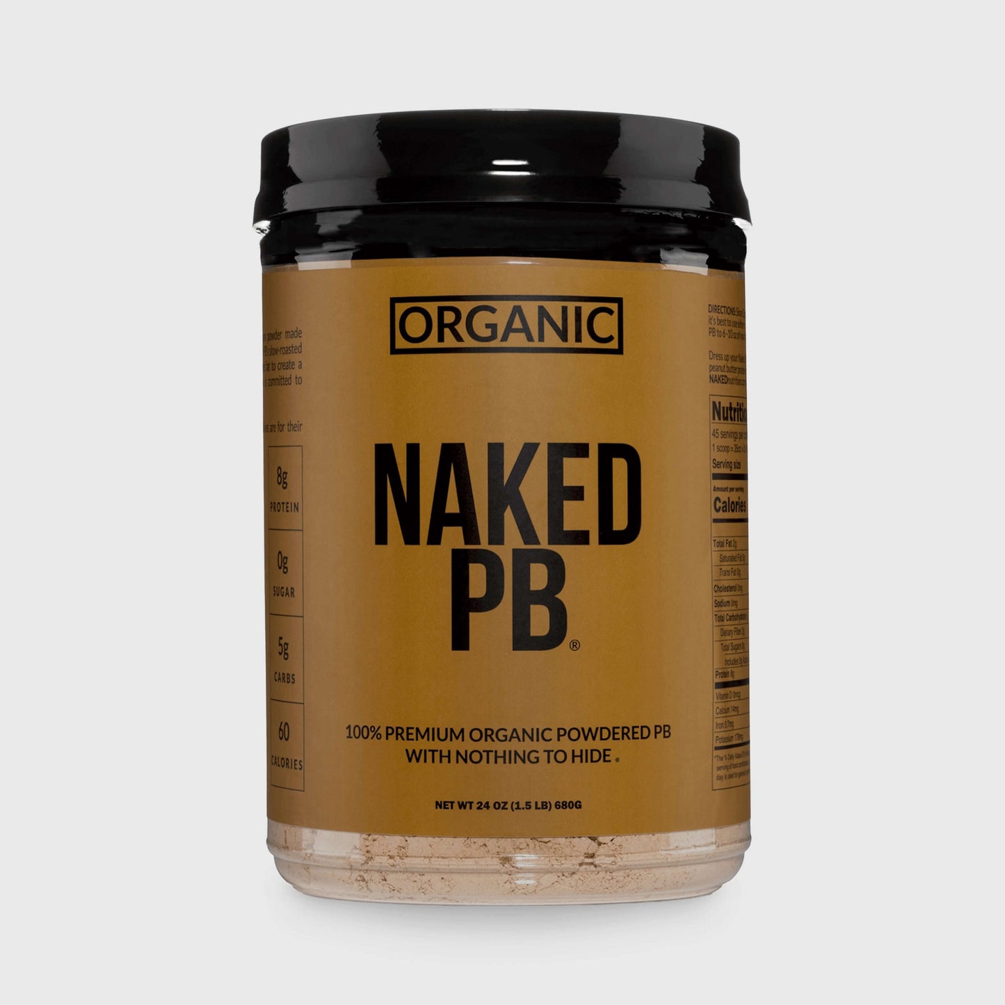 Organic Powdered Peanut Butter - Organic for Easy Mixing at Home or On the Go