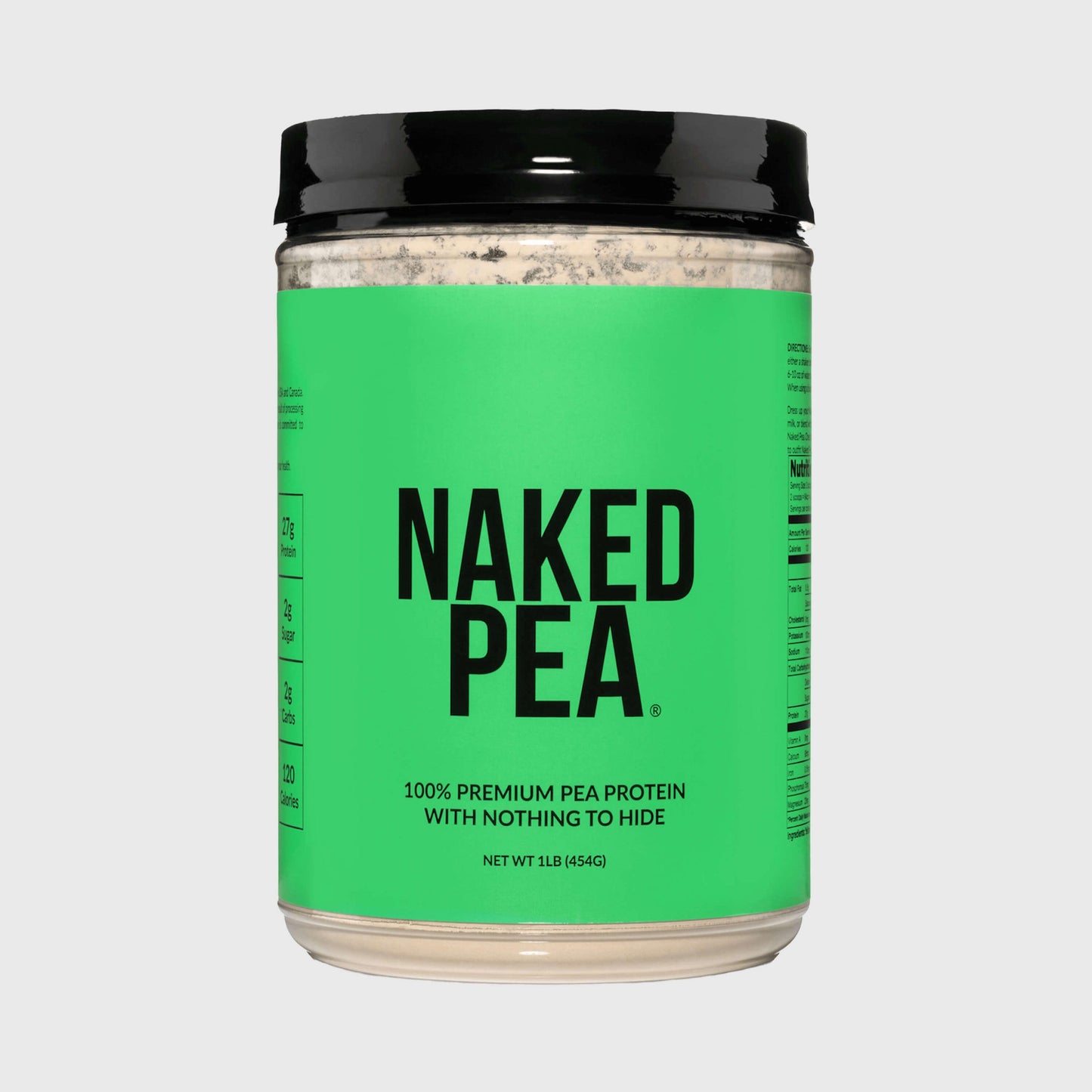 Pea Protein Powder 1lb - Unflavored for Easy Mixing at Home or On the Go