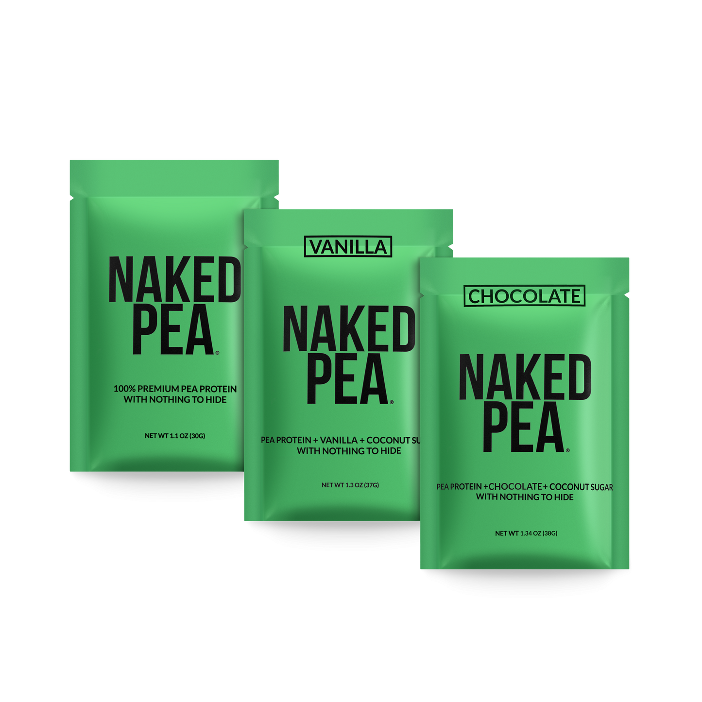Vegan Protein Powder Sample Pack for Easy Mixing at Home or On the Go