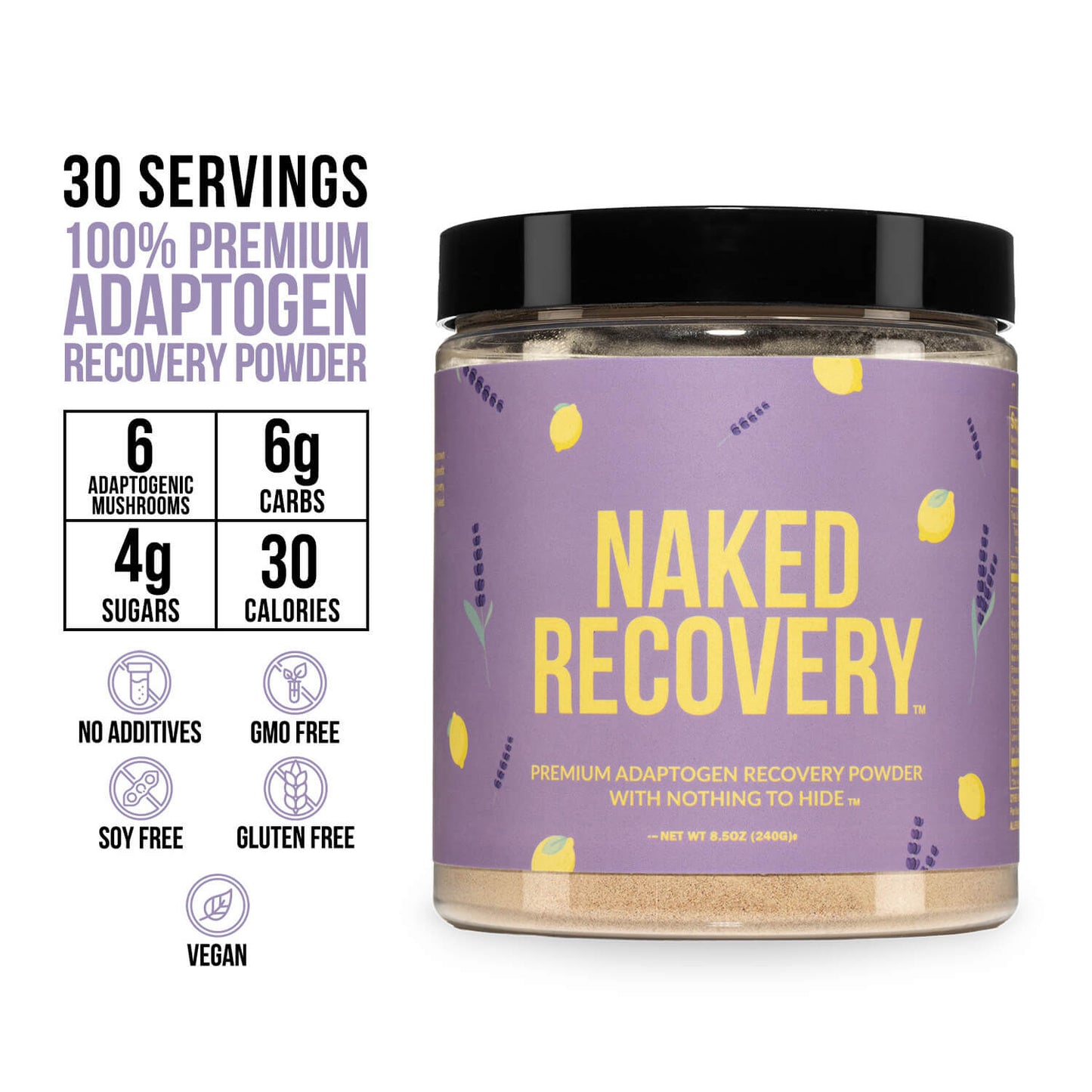 Mushroom Blend Supplement with Tart Cherry & Lemon Balm for Easy and Consistent Daily Use