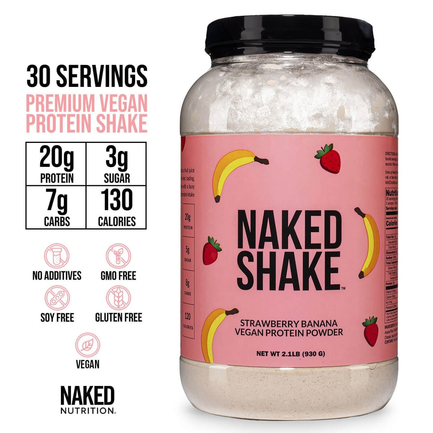 Strawberry Banana Protein Shake - Strawberry Banana with a Convenient Shake-Friendly Formula