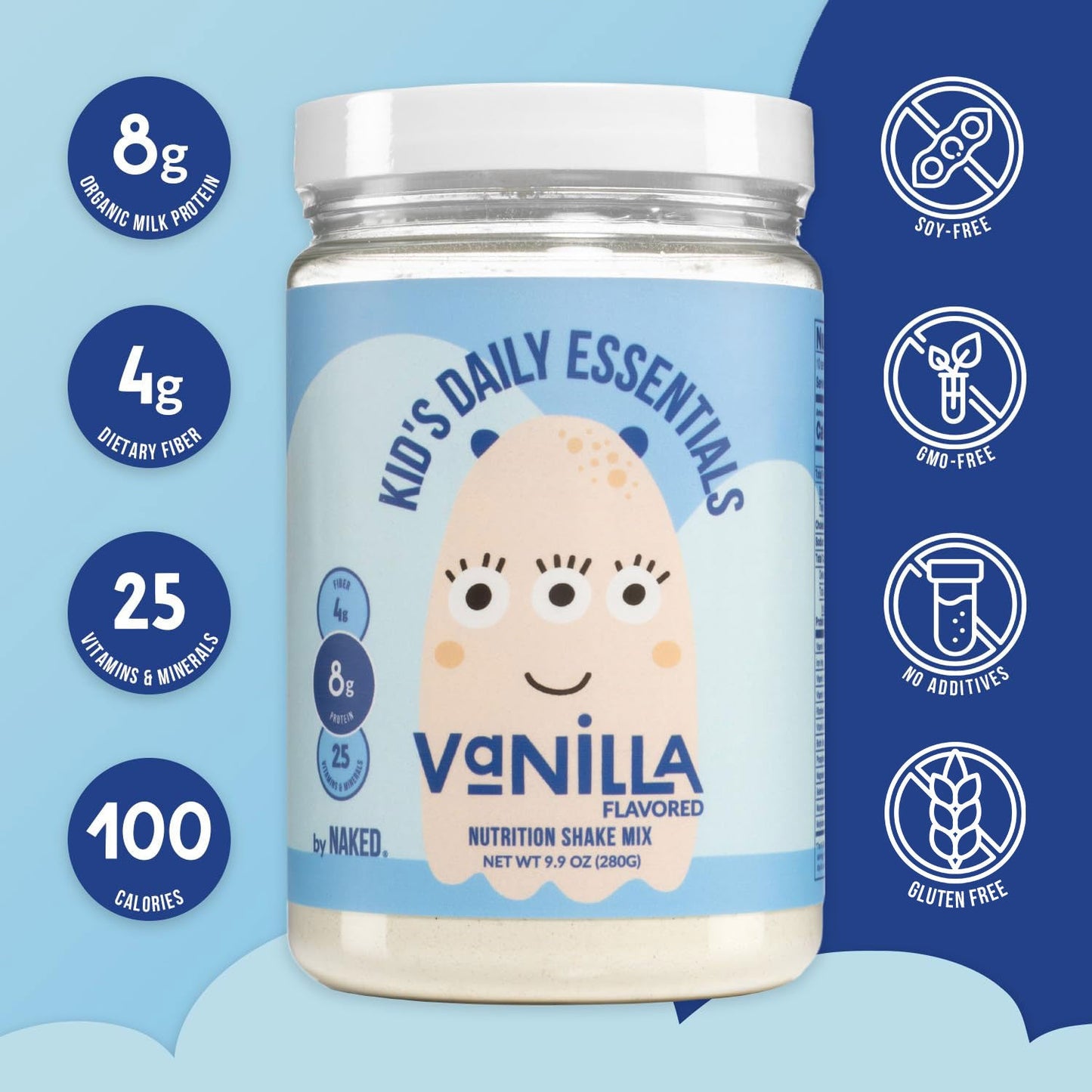 Kid's Nutrition Shake - Vanilla Formula for Easy Everyday Family Routines