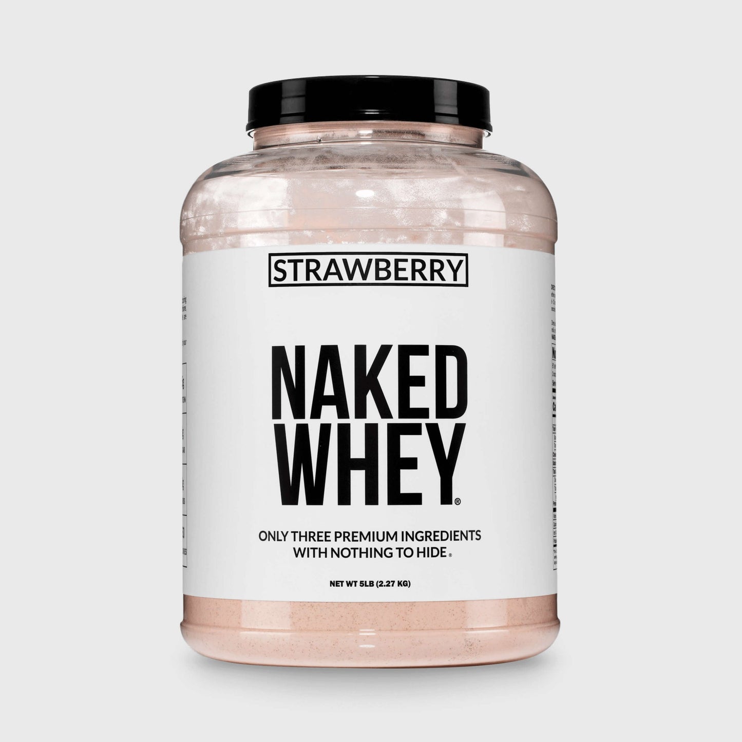 Strawberry Whey Protein Powder - Strawberry - Value Size for Easy Mixing at Home or On the Go