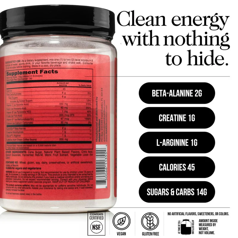 Cherry Lime Pre Workout Supplement - Cherry Lime with an Easy-Mix Workout Format