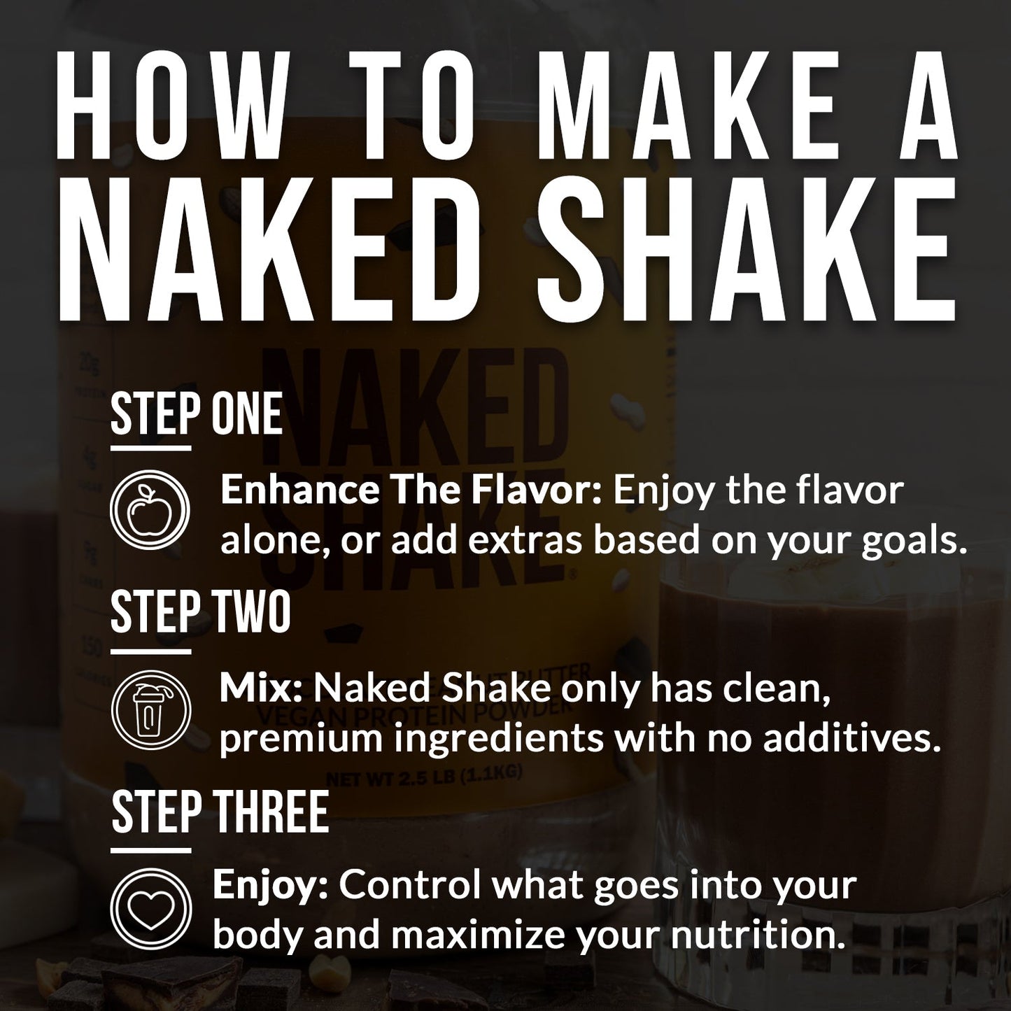 Chocolate PB Protein Shake - Chocolate Peanut Butter with a Convenient Shake-Friendly Formula