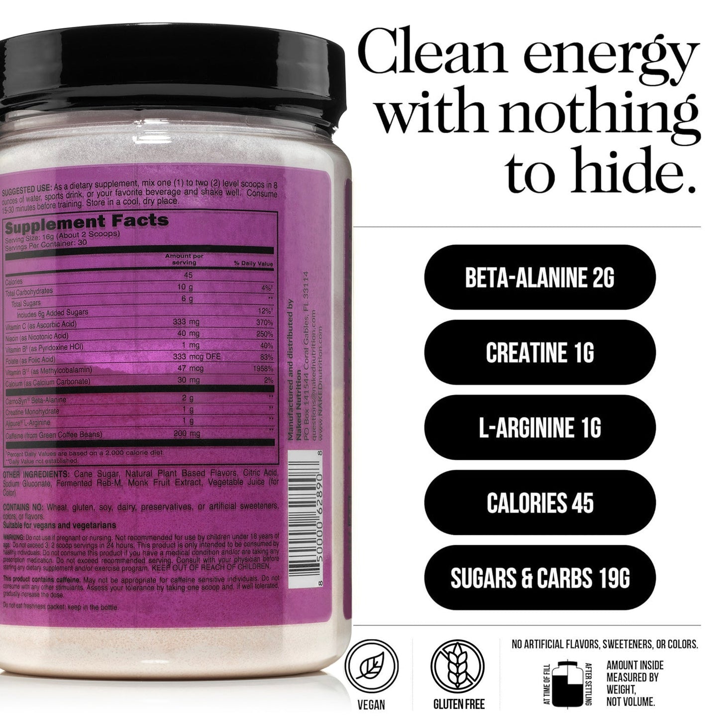 Fruit Punch Pre Workout Supplement - Fruit Punch with an Easy-Mix Workout Format