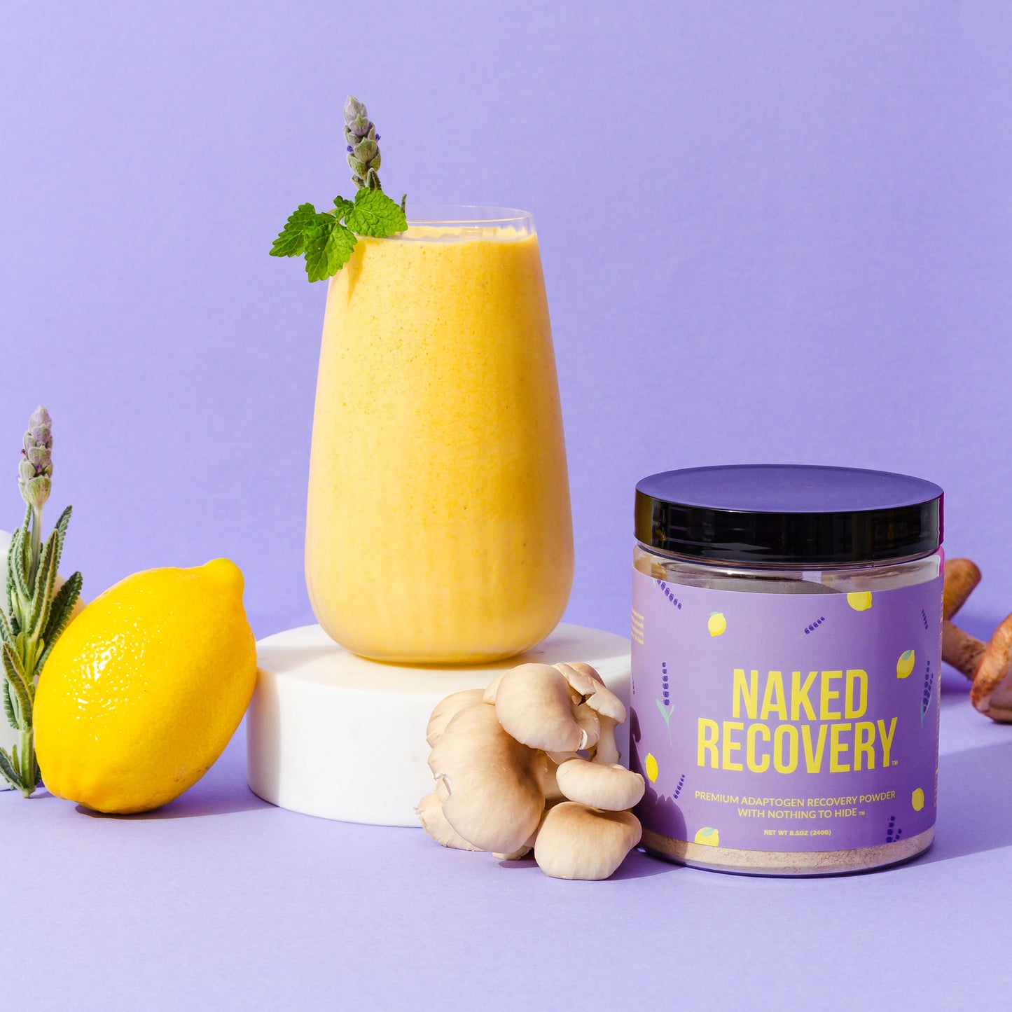 Mushroom Blend Supplement with Tart Cherry & Lemon Balm for Easy and Consistent Daily Use
