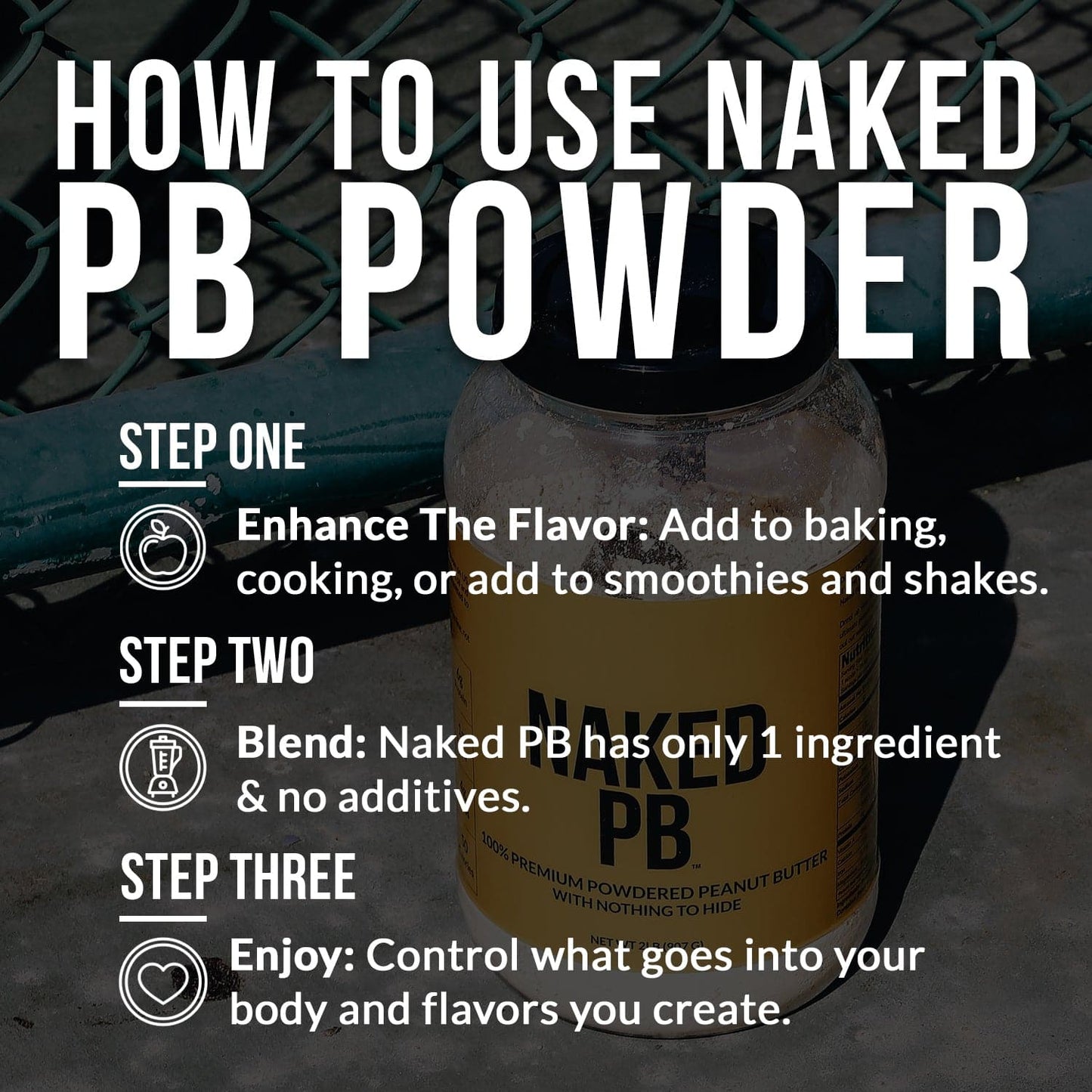 Powdered Peanut Butter - PB - 2 LB for Easy Mixing at Home or On the Go