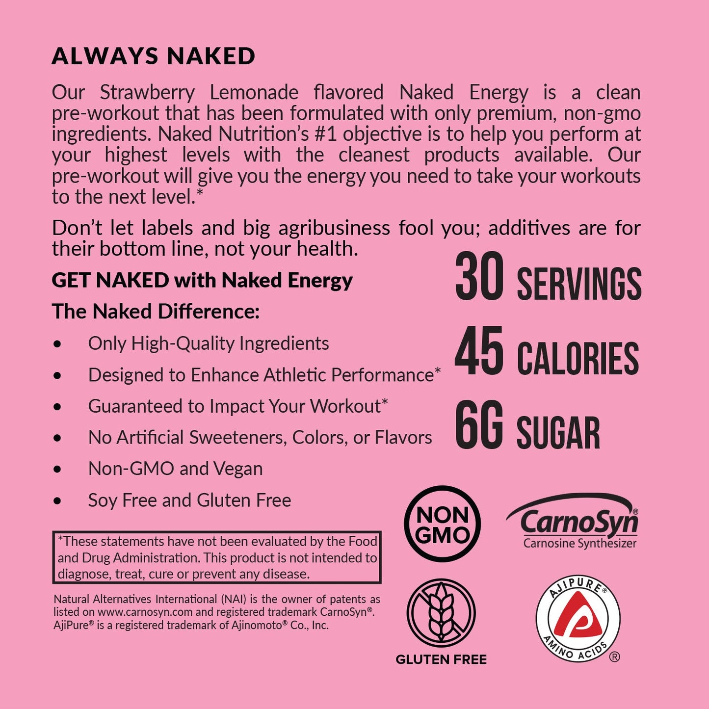Strawberry Lemonade Pre Workout Supplement - Strawberry Lemonade with an Easy-Mix Workout Format