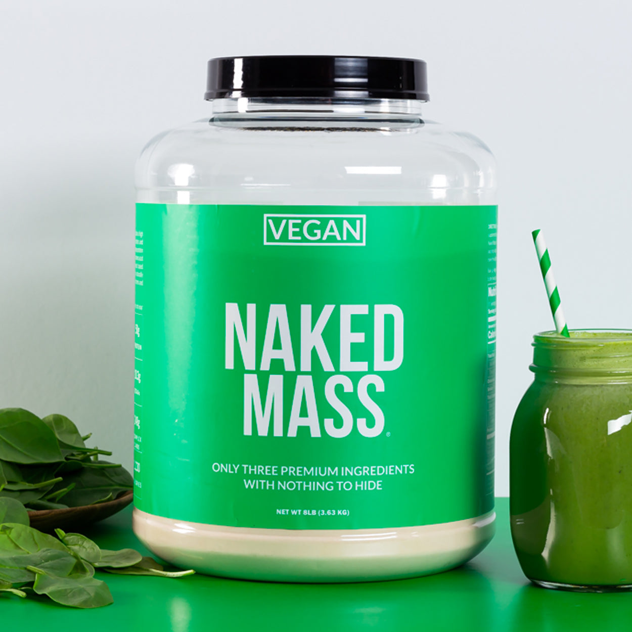 Double Chocolate Vegan Mass Gainer Supplement - Double Chocolate (Vegan) with an Easy-Mix High-Calorie Formula